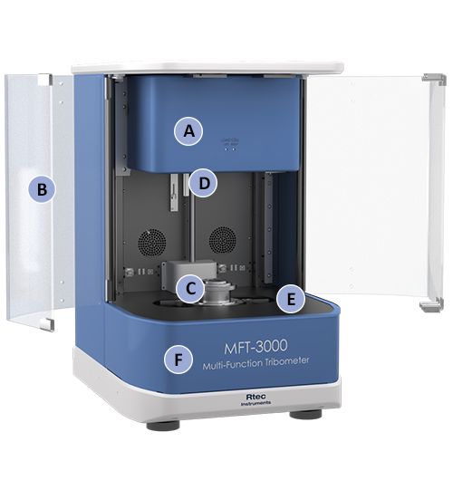 Universal tribometer Bench Top MFT-3000 by Rtec-Instruments Universal tribometer Bench Top MFT-3000 by Rtec-Instruments