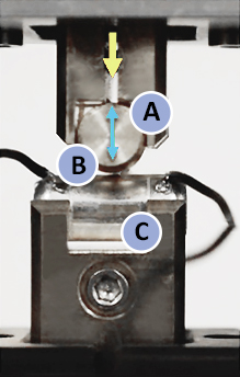 electrical-connector-fretting-failure-test-setup electrical connector fretting wear tester setup on the FFT-M